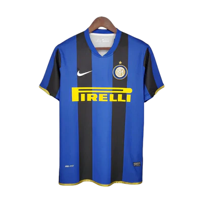 Camisa Inter de Milão Retrô 2008/2009 Azul e Preta