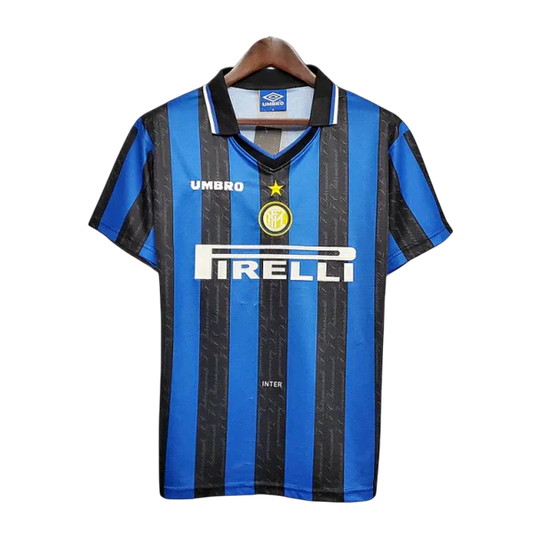 Camisa Retrô Inter de Milão 1997/1998 Azul e Preta