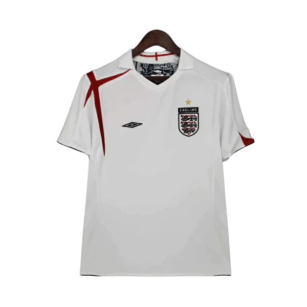 Camisa Inglaterra Retrô 2006 Branca