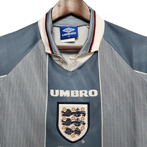 Camisa Retrô Torcedor Masculina Inglaterra 1996