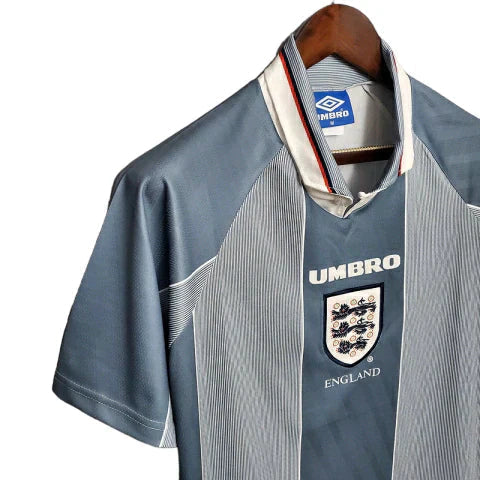 Camisa Retrô Torcedor Masculina Inglaterra 1996