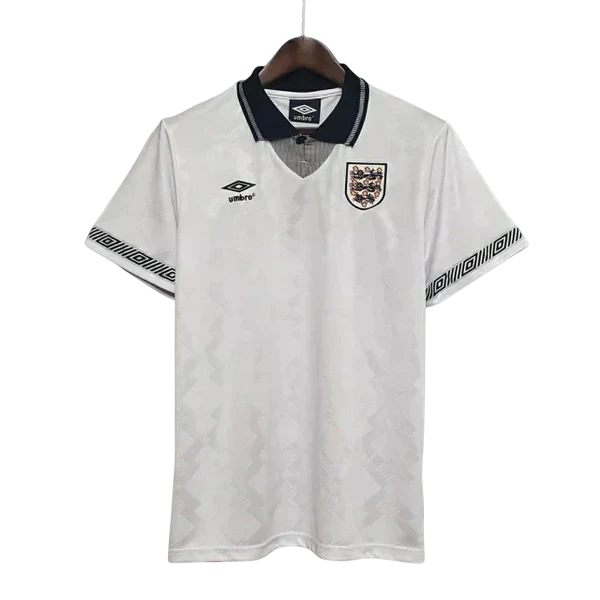 Camisa Retrô Torcedor Masculina Inglaterra 1990