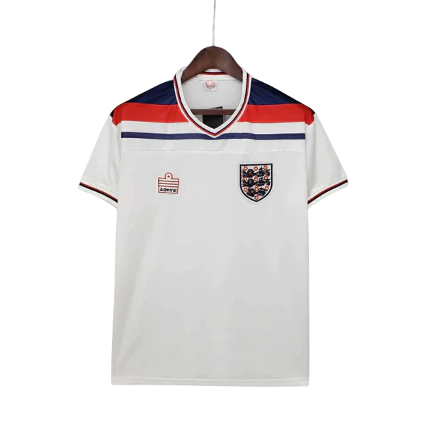 Camisa Retrô Torcedor Masculina Inglaterra 1982