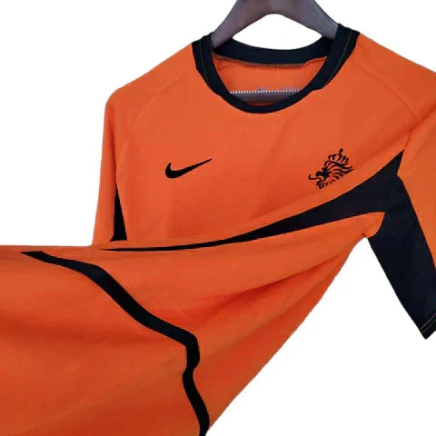 Camisa Retrô Torcedor Masculina Holanda 2002