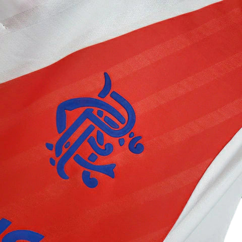 Camisa Glasgow Rangers Retrô 1987/1988 Branca e Vermelha
