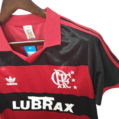 Camisa Retrô Flamengo I Home 1990/91 Masculino Vermelho e Preto