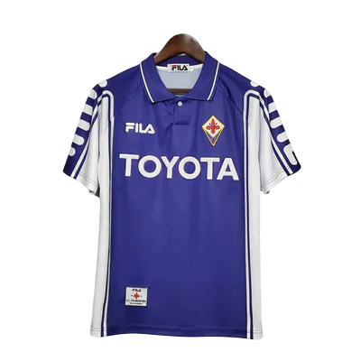 Camisa Retrô Fiorentina Fila 1999/2000 Masculino Roxa e Branca