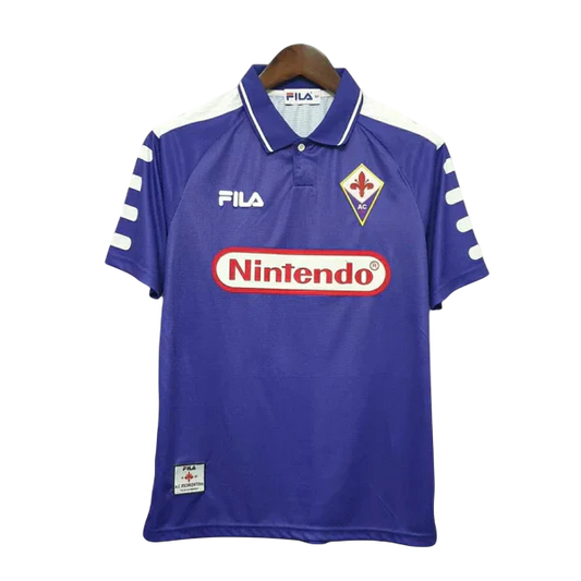 Camisa Retrô Fiorentina I Home Fila 1998/99 Masculino Roxo