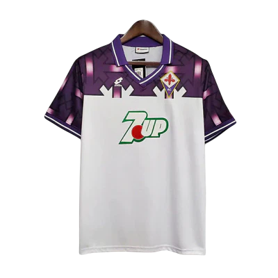 Camisa Fiorentina Retrô 1992/1993 Branca e Roxa - Lotto