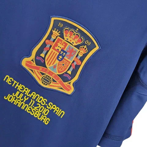 Camisa Espanha Retrô 2010 Azul