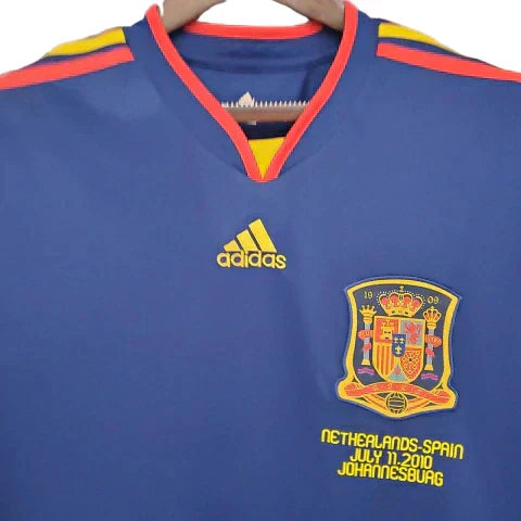 Camisa Espanha Retrô 2010 Azul