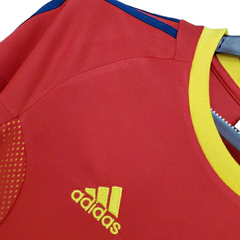 Camisa Retrô Torcedor Masculina Espanha 2002