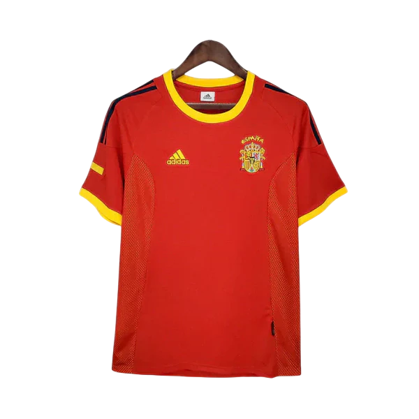 Camisa Retrô Torcedor Masculina Espanha 2002
