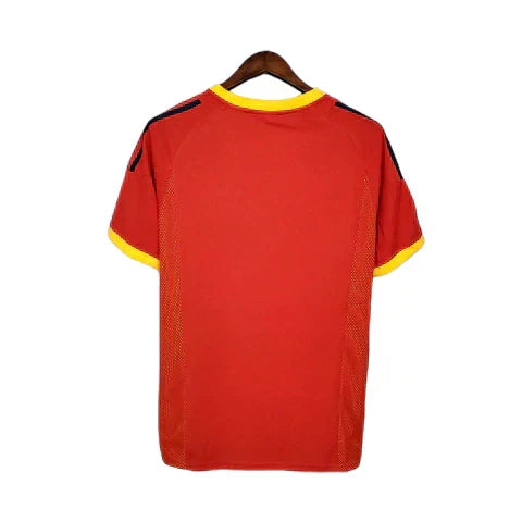 Camisa Retrô Torcedor Masculina Espanha 2002