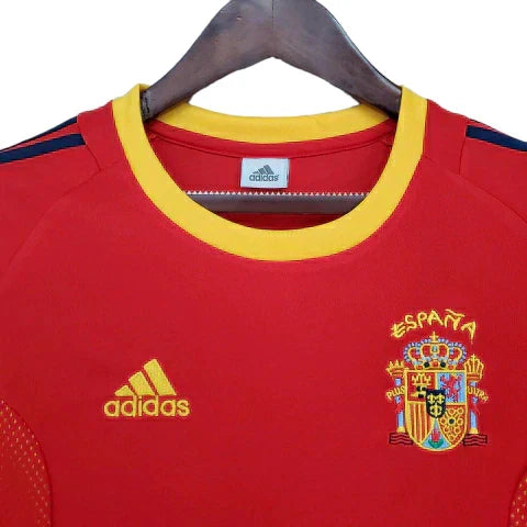 Camisa Espanha Retrô 2002 Vermelha