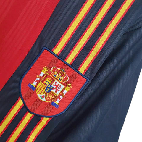 Camisa Espanha Retrô 1996 Vermelha