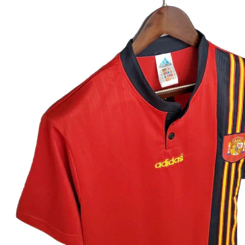 Camisa Espanha Retrô 1996 Vermelha