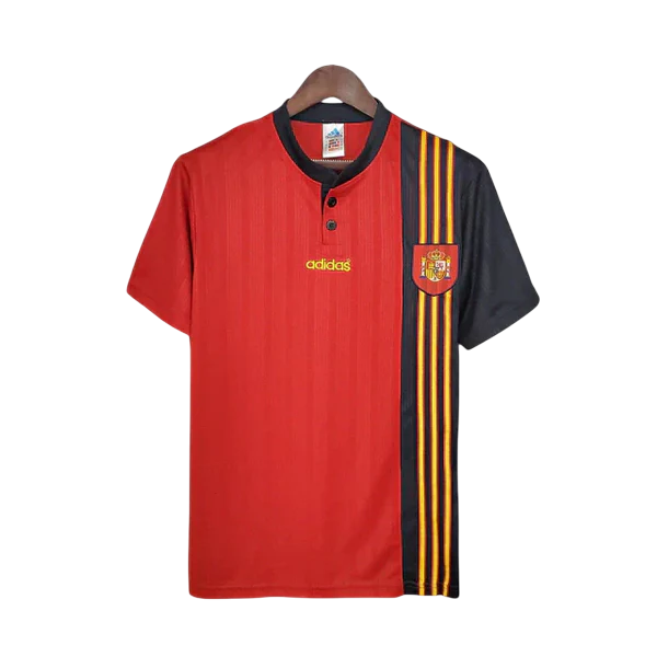 Camisa Espanha Retrô 1996 Vermelha