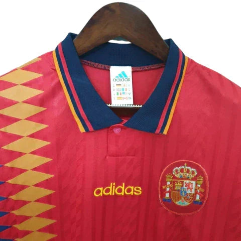 Camisa Retrô Torcedor Masculina Espanha 1994