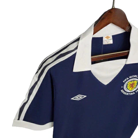 Camisa Escócia Retrô 1978 Azul