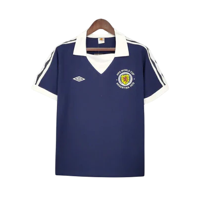Camisa Escócia Retrô 1978 Azul