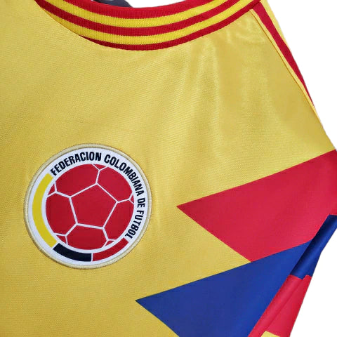 Camisa Retrô Torcedor Masculina Colômbia 1990
