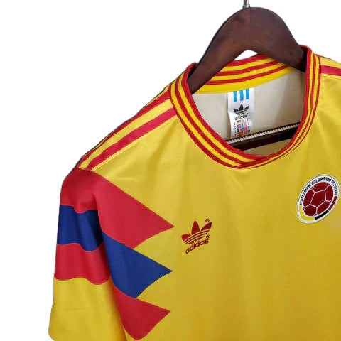 Camisa Retrô Torcedor Masculina Colômbia 1990