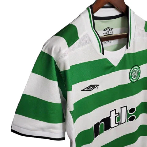Camisa Celtic Retrô 2001/2003 Verde e Branca