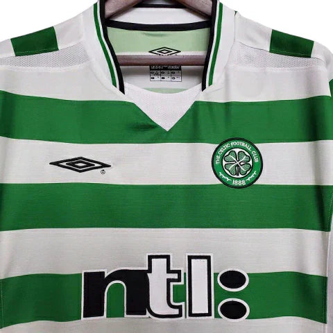 Camisa Celtic Retrô 2001/2003 Verde e Branca