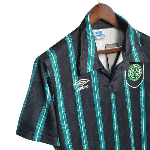 Camisa Celtic Retrô 1992/1993 Preta e Verde
