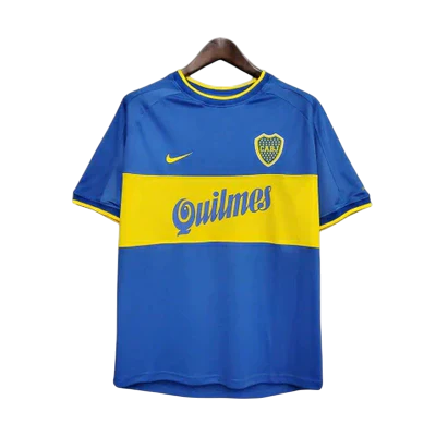 Camisa Boca Juniors Retrô 99/00 - Azul e Amarela