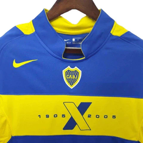 Camisa Boca Juniors Retrô 2005 Azul e Amarela