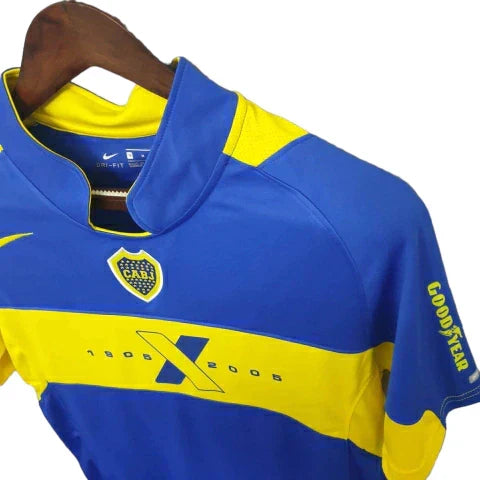 Camisa Boca Juniors Retrô 2005 Azul e Amarela