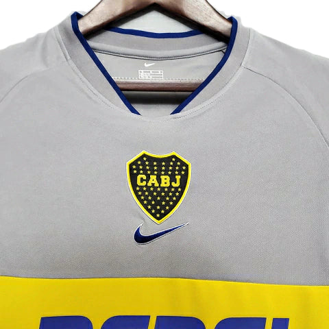 Camisa Boca Juniors Retrô 2002 Cinza