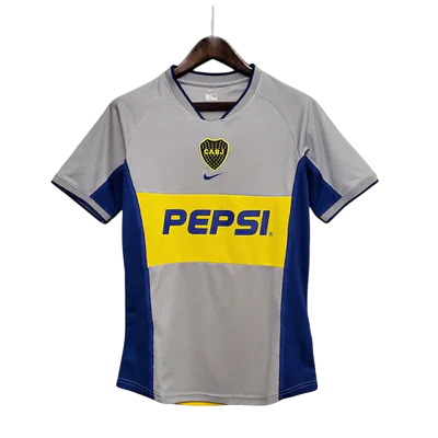 Camisa Boca Juniors Retrô 2002 Cinza