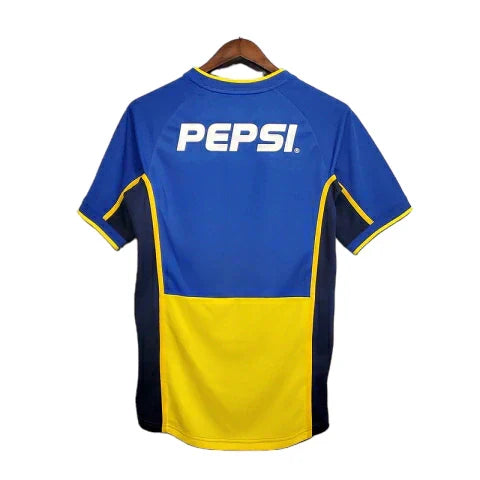 Camisa Boca Juniors Retrô 2002 Azul e Amarela