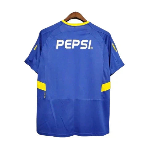 Camisa Boca Juniors Retrô 03/04 - Azul e Amarela