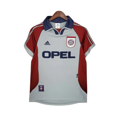 Camisa Bayern de Munique Retrô 1998/1999 Vermelha e Cinza