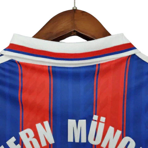 Camisa Bayern de Munique Retrô 1995/1997 Azul e Vermelha
