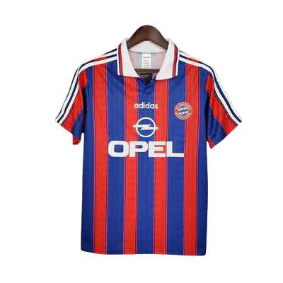Camisa Bayern de Munique Retrô 1995/1997 Azul e Vermelha