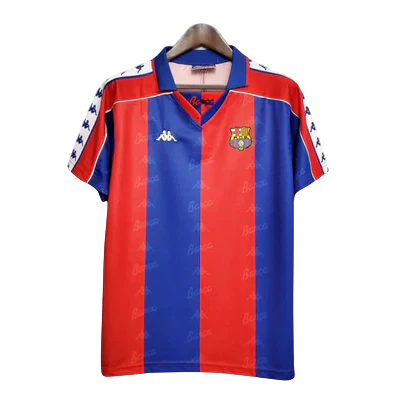 Camisa Barcelona Retrô 92/95 - Azul e Grená