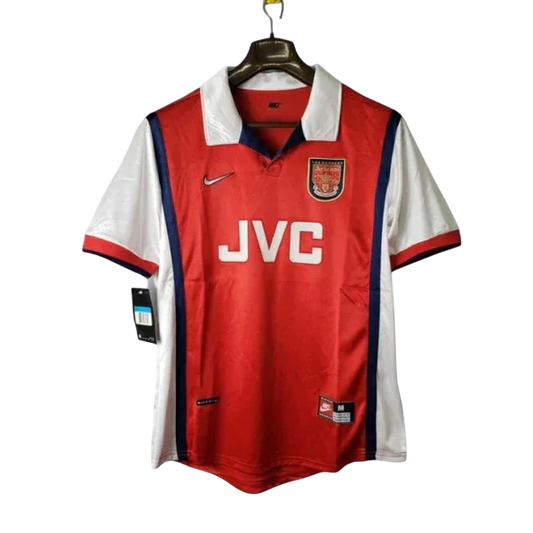 Camisa Arsenal Retrô 1998 Vermelha e Branca