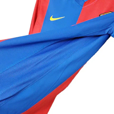 Camisa Barcelona Retrô 2006/2007 Azul e Grená