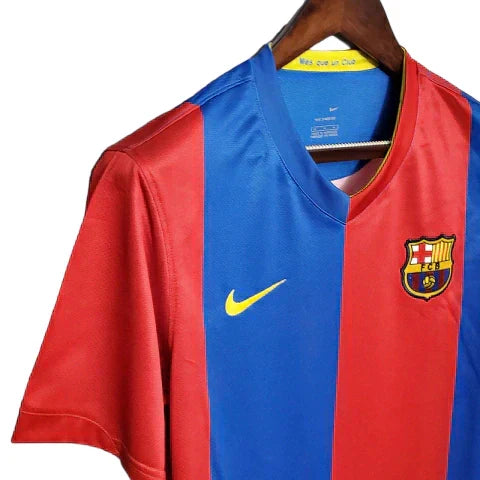 Camisa Barcelona Retrô 2006/2007 Azul e Grená