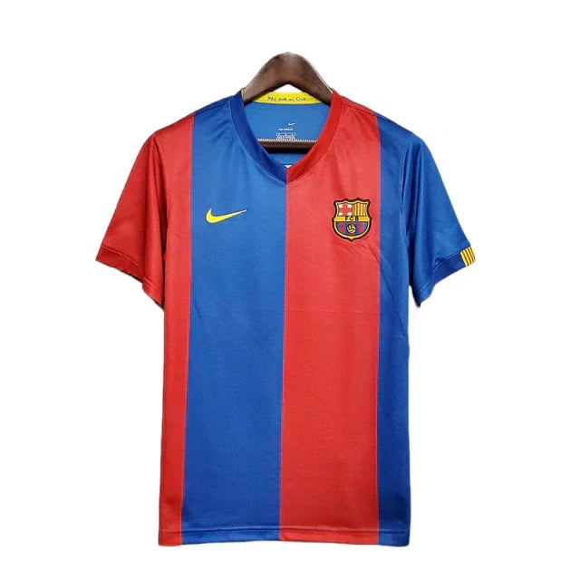 Camisa Barcelona Retrô 2006/2007 Azul e Grená