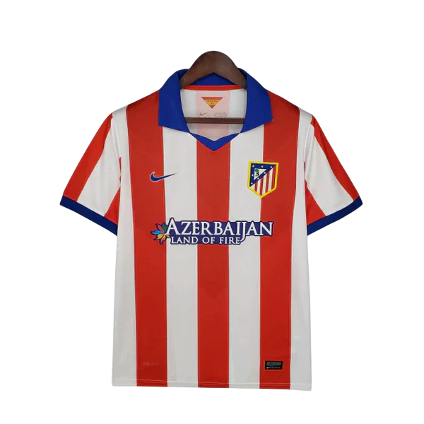Camisa Atlético de Madrid Retrô 2014/2015 Branca e Vermelha