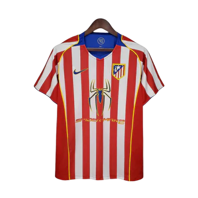Camisa Atlético de Madrid Retrô 2004/2005 Vermelha e Branca