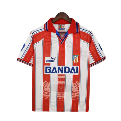 Camisa Atlético de Madrid Retrô 1996/1997 Branca e Vermelha