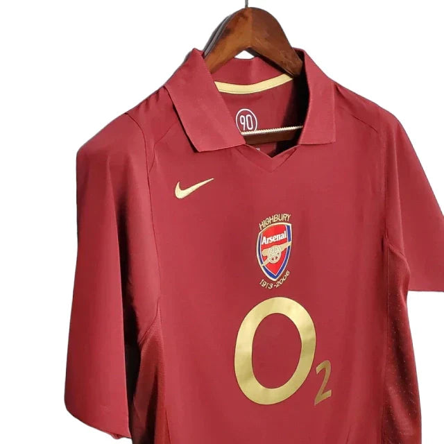 Camisa Arsenal Retrô 2005/2006 Vinho