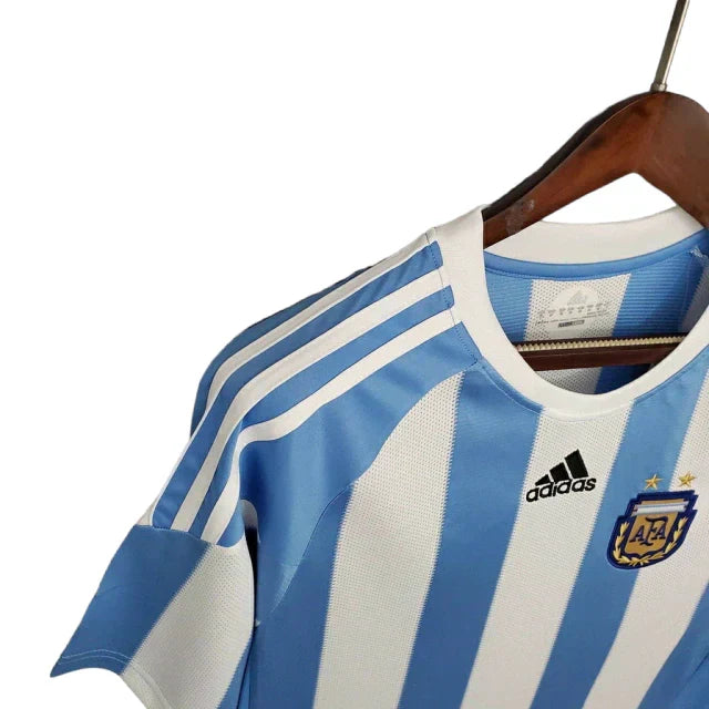 Camisa Retrô Torcedor Masculina Argentina 2010